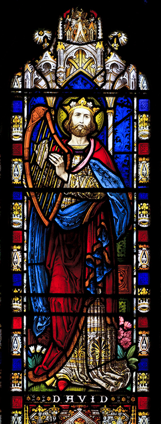 King David with his harp