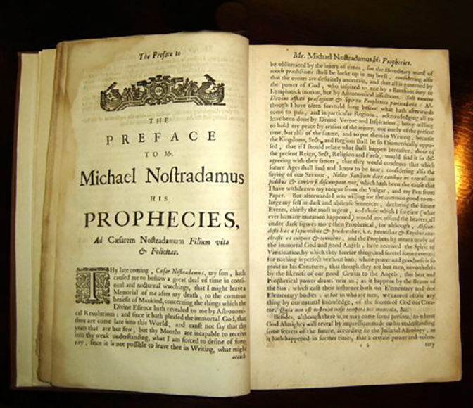 Propehcies in Nostradamus