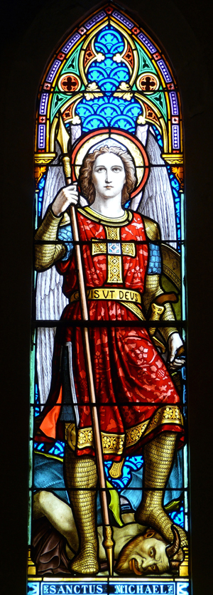 Archangel Michael stained glass